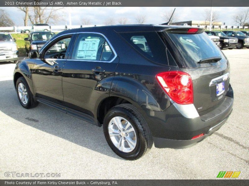 Ashen Gray Metallic / Jet Black 2013 Chevrolet Equinox LS AWD