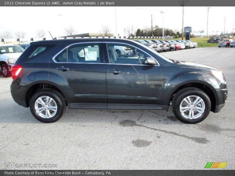 Ashen Gray Metallic / Jet Black 2013 Chevrolet Equinox LS AWD