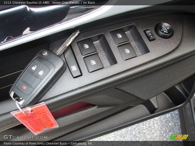 Ashen Gray Metallic / Jet Black 2013 Chevrolet Equinox LS AWD