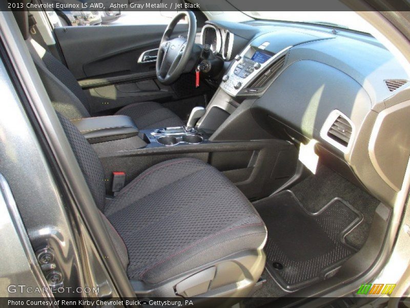 Ashen Gray Metallic / Jet Black 2013 Chevrolet Equinox LS AWD