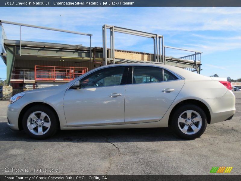 Champagne Silver Metallic / Jet Black/Titanium 2013 Chevrolet Malibu LT