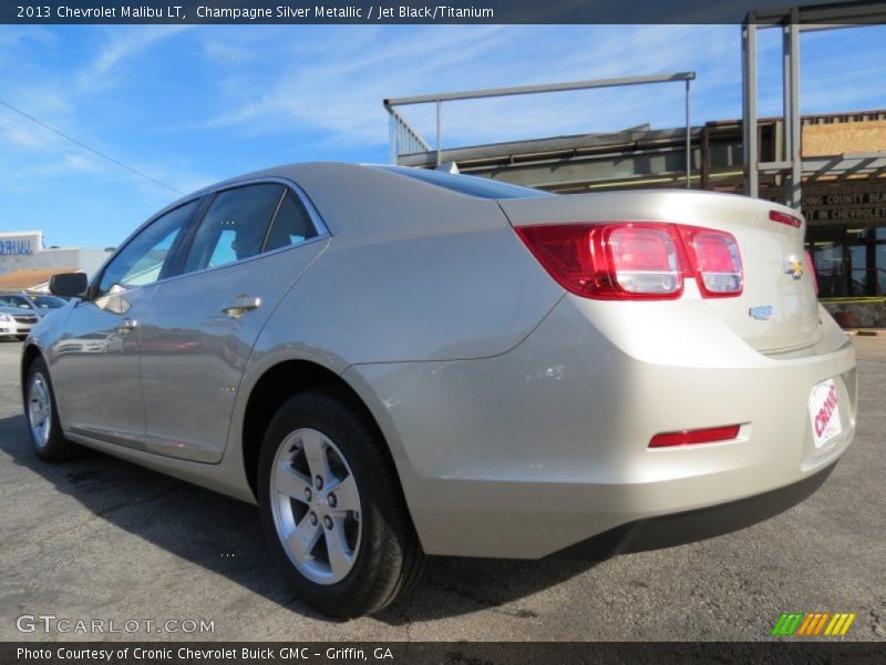 Champagne Silver Metallic / Jet Black/Titanium 2013 Chevrolet Malibu LT
