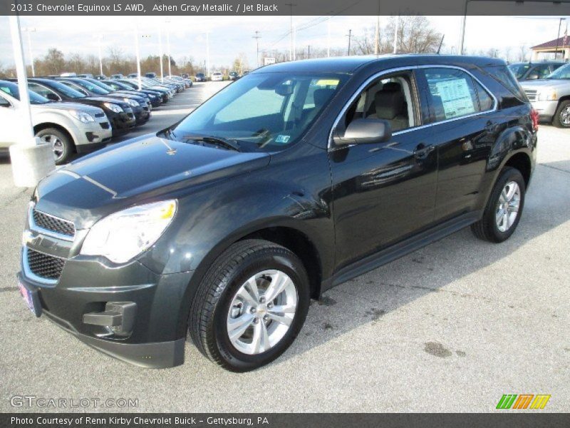 Ashen Gray Metallic / Jet Black 2013 Chevrolet Equinox LS AWD