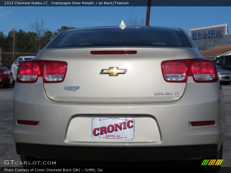 Champagne Silver Metallic / Jet Black/Titanium 2013 Chevrolet Malibu LT