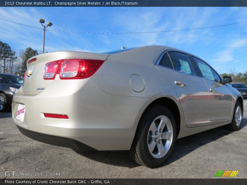 Champagne Silver Metallic / Jet Black/Titanium 2013 Chevrolet Malibu LT