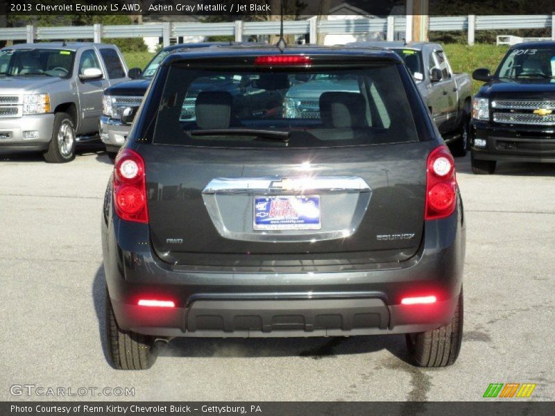 Ashen Gray Metallic / Jet Black 2013 Chevrolet Equinox LS AWD