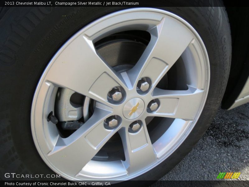 Champagne Silver Metallic / Jet Black/Titanium 2013 Chevrolet Malibu LT
