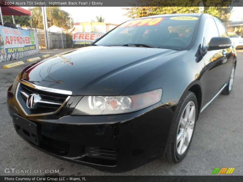 Nighthawk Black Pearl / Ebony 2004 Acura TSX Sedan