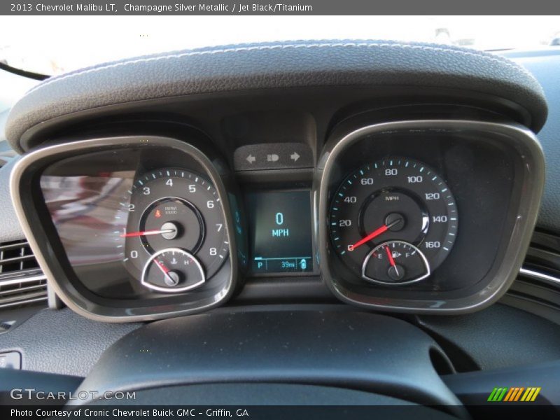 Champagne Silver Metallic / Jet Black/Titanium 2013 Chevrolet Malibu LT