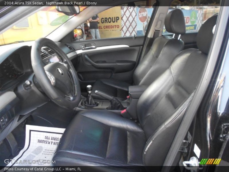 Nighthawk Black Pearl / Ebony 2004 Acura TSX Sedan