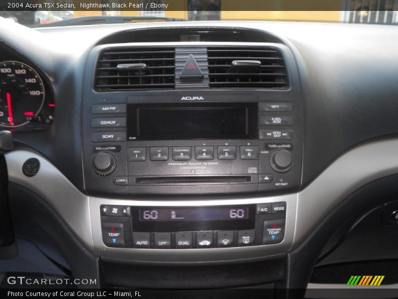 Nighthawk Black Pearl / Ebony 2004 Acura TSX Sedan