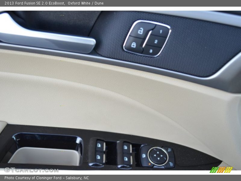 Oxford White / Dune 2013 Ford Fusion SE 2.0 EcoBoost