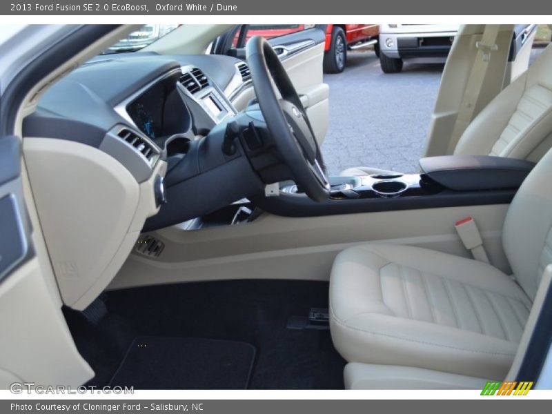 Oxford White / Dune 2013 Ford Fusion SE 2.0 EcoBoost