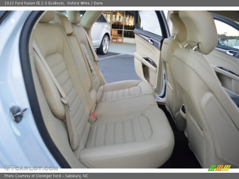 Rear Seat of 2013 Fusion SE 2.0 EcoBoost