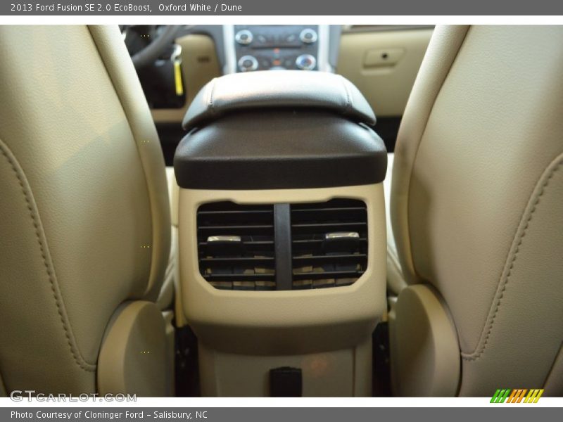 Oxford White / Dune 2013 Ford Fusion SE 2.0 EcoBoost