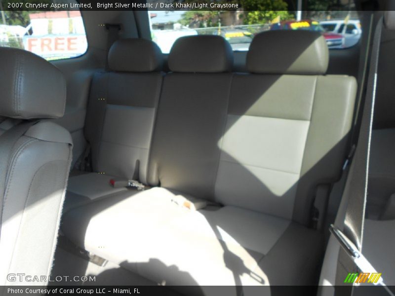 Bright Silver Metallic / Dark Khaki/Light Graystone 2007 Chrysler Aspen Limited