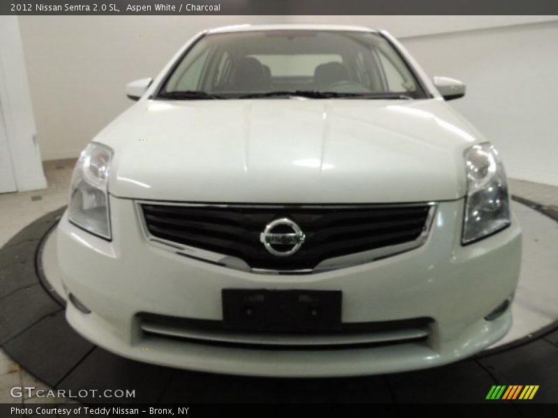 Aspen White / Charcoal 2012 Nissan Sentra 2.0 SL