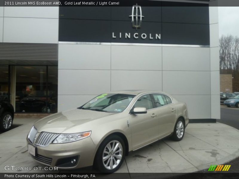 Gold Leaf Metallic / Light Camel 2011 Lincoln MKS EcoBoost AWD