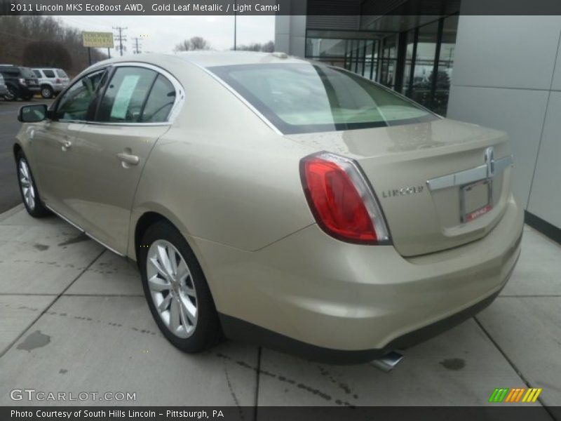 Gold Leaf Metallic / Light Camel 2011 Lincoln MKS EcoBoost AWD