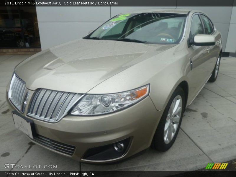 Gold Leaf Metallic / Light Camel 2011 Lincoln MKS EcoBoost AWD