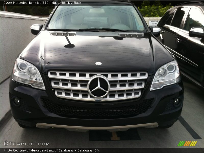 Black / Black 2009 Mercedes-Benz ML 350 4Matic