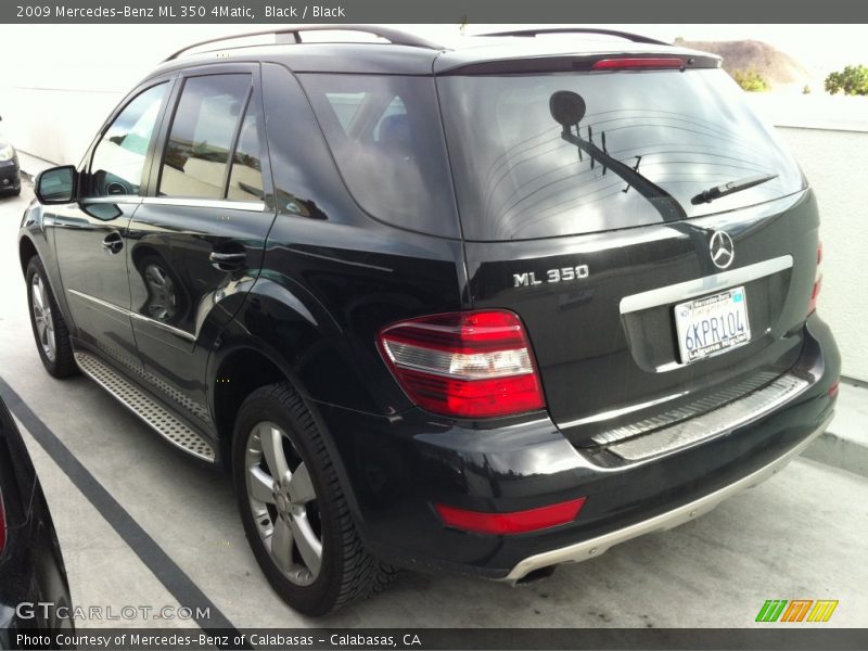 Black / Black 2009 Mercedes-Benz ML 350 4Matic
