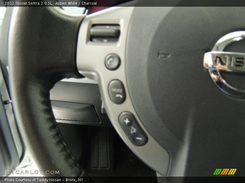 Aspen White / Charcoal 2012 Nissan Sentra 2.0 SL