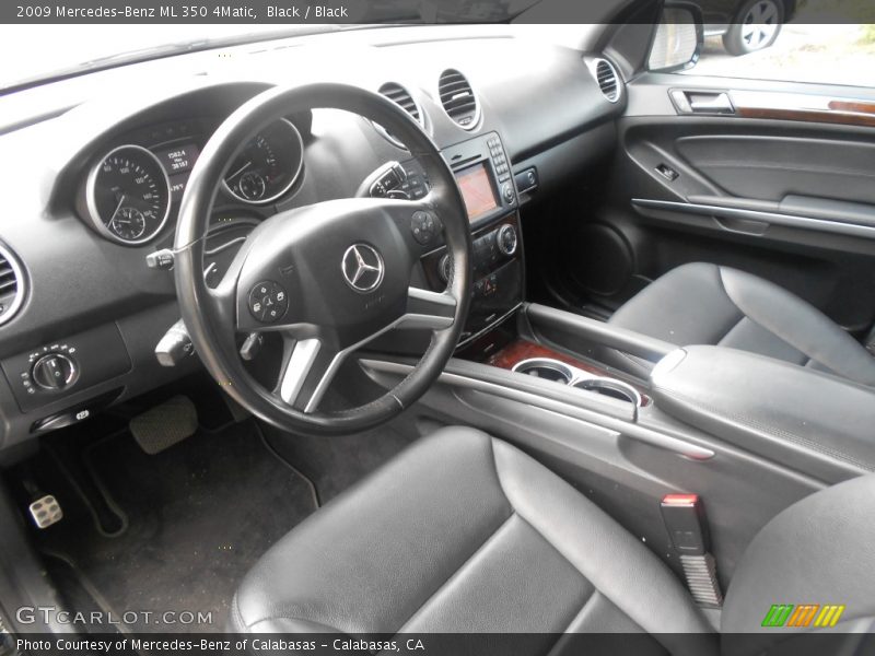 Black / Black 2009 Mercedes-Benz ML 350 4Matic