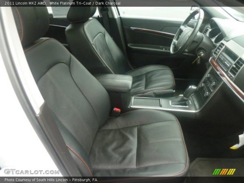 White Platinum Tri-Coat / Dark Charcoal 2011 Lincoln MKZ AWD