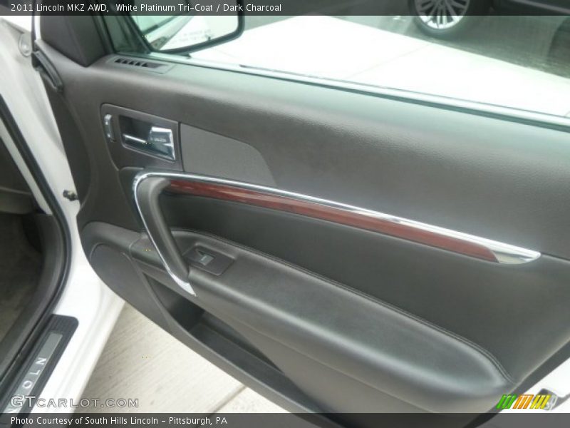 White Platinum Tri-Coat / Dark Charcoal 2011 Lincoln MKZ AWD