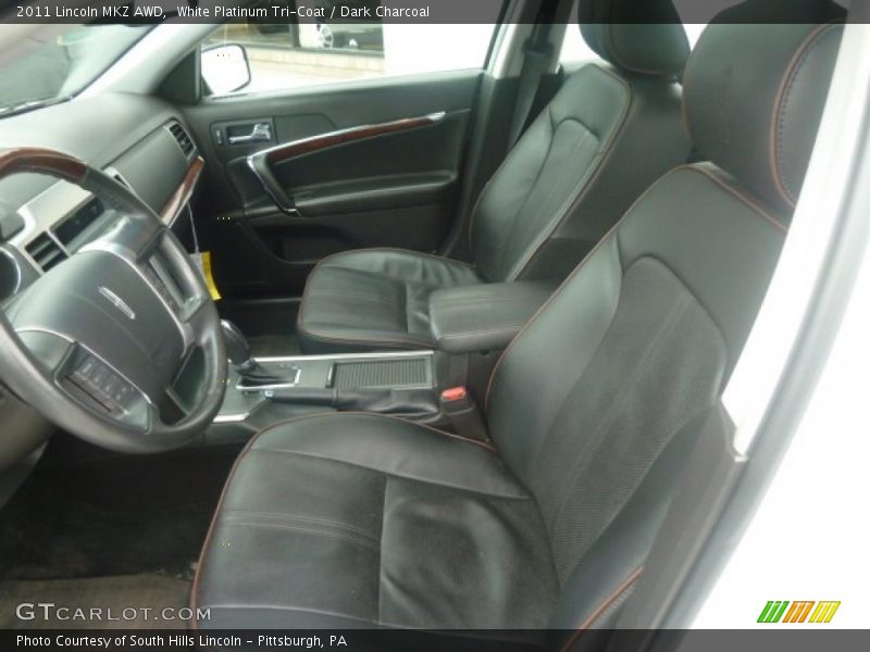 White Platinum Tri-Coat / Dark Charcoal 2011 Lincoln MKZ AWD