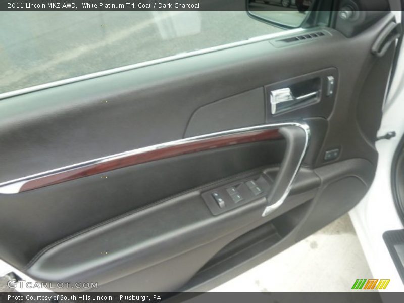 White Platinum Tri-Coat / Dark Charcoal 2011 Lincoln MKZ AWD