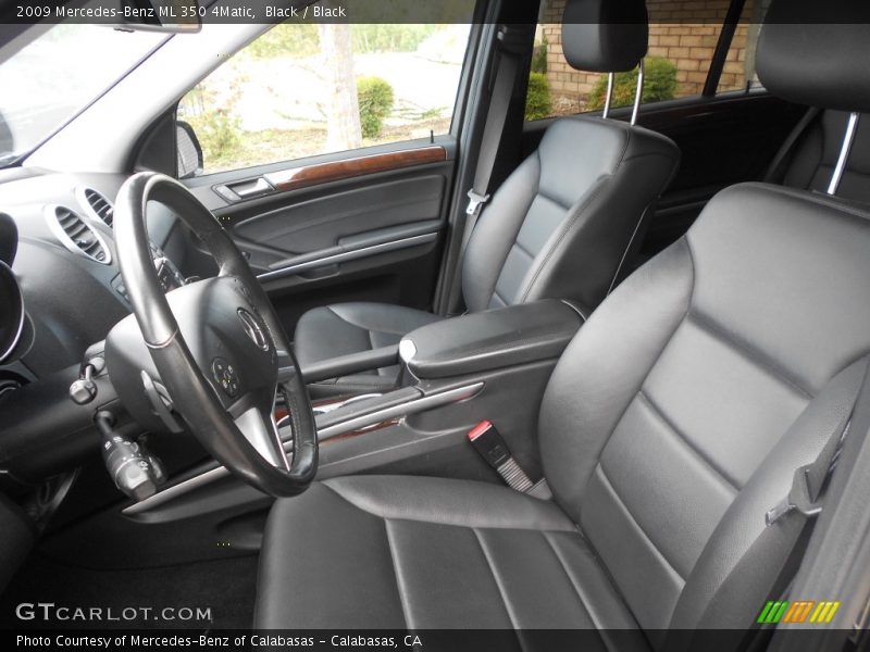 Black / Black 2009 Mercedes-Benz ML 350 4Matic
