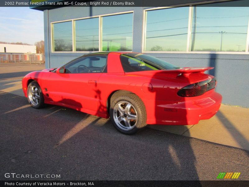 Bright Red / Ebony Black 2002 Pontiac Firebird Trans Am WS-6 Coupe