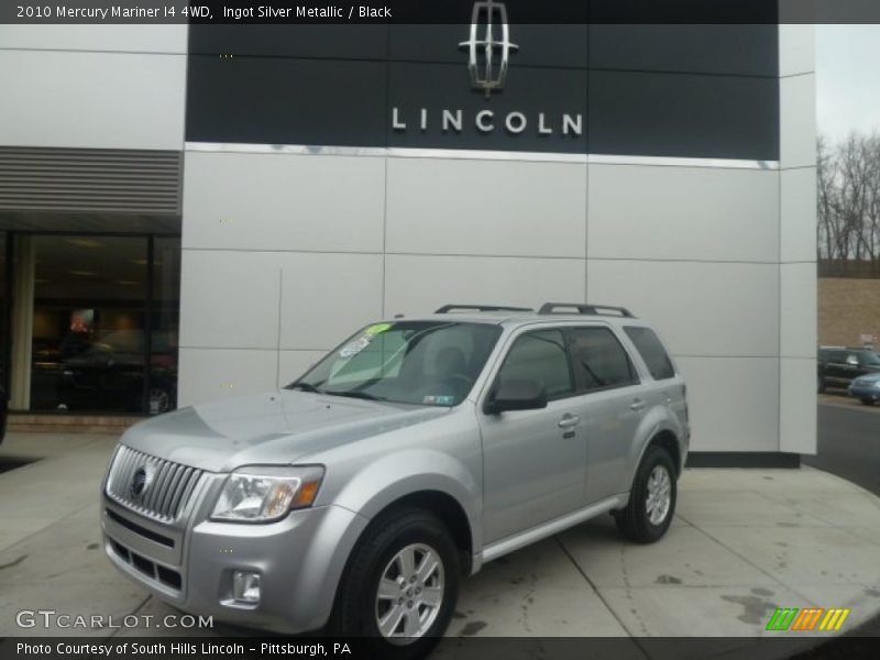 Ingot Silver Metallic / Black 2010 Mercury Mariner I4 4WD