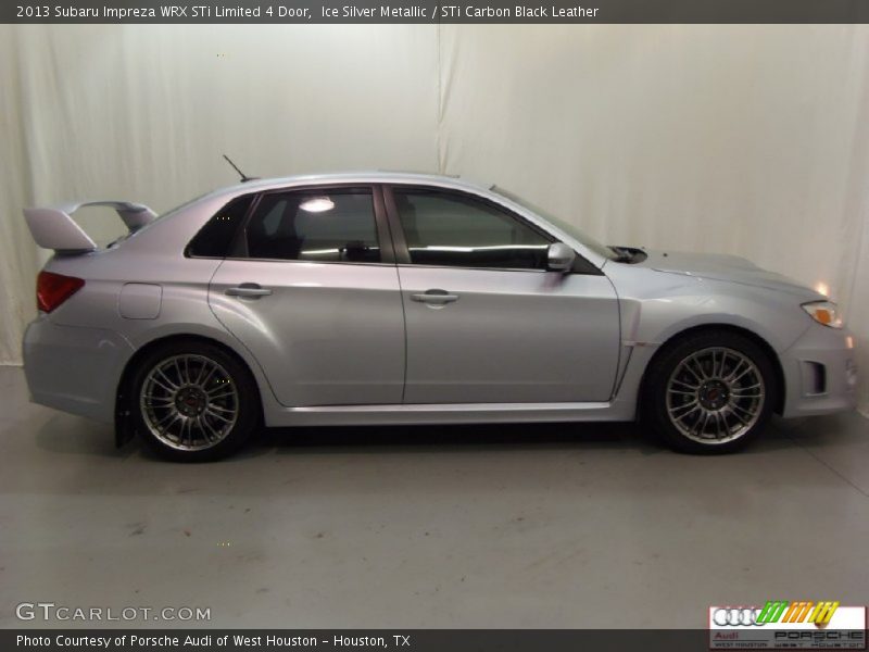 Ice Silver Metallic / STi Carbon Black Leather 2013 Subaru Impreza WRX STi Limited 4 Door