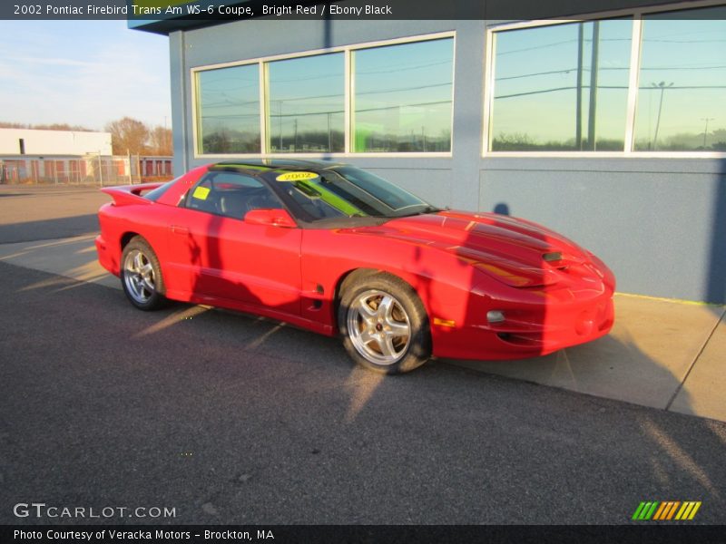 Bright Red / Ebony Black 2002 Pontiac Firebird Trans Am WS-6 Coupe