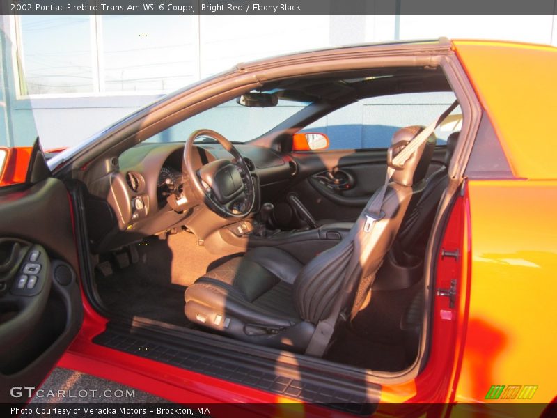 Bright Red / Ebony Black 2002 Pontiac Firebird Trans Am WS-6 Coupe