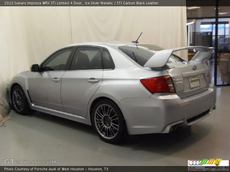 Ice Silver Metallic / STi Carbon Black Leather 2013 Subaru Impreza WRX STi Limited 4 Door