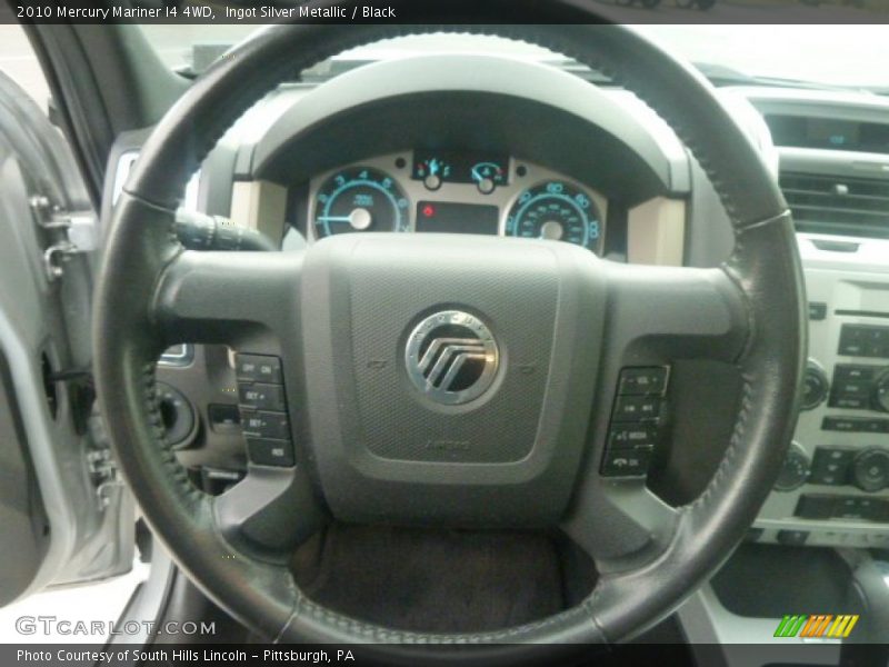 Ingot Silver Metallic / Black 2010 Mercury Mariner I4 4WD
