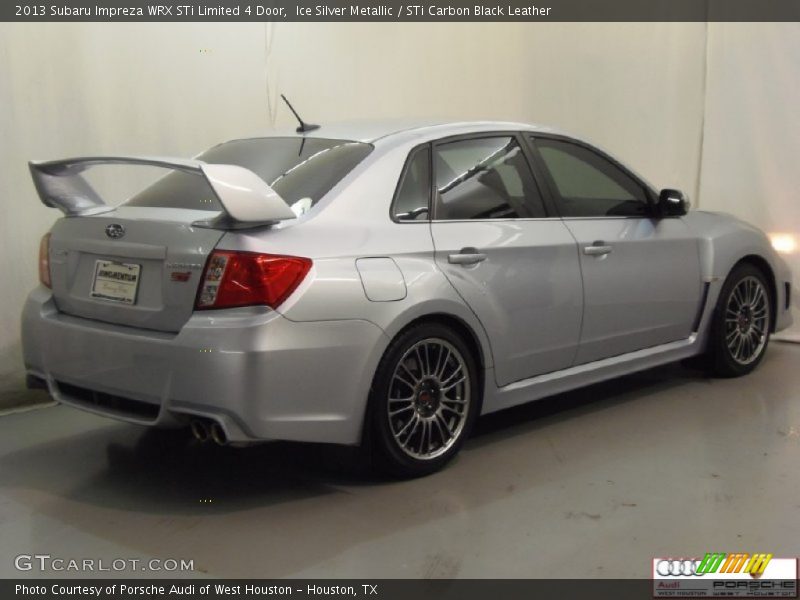 Ice Silver Metallic / STi Carbon Black Leather 2013 Subaru Impreza WRX STi Limited 4 Door