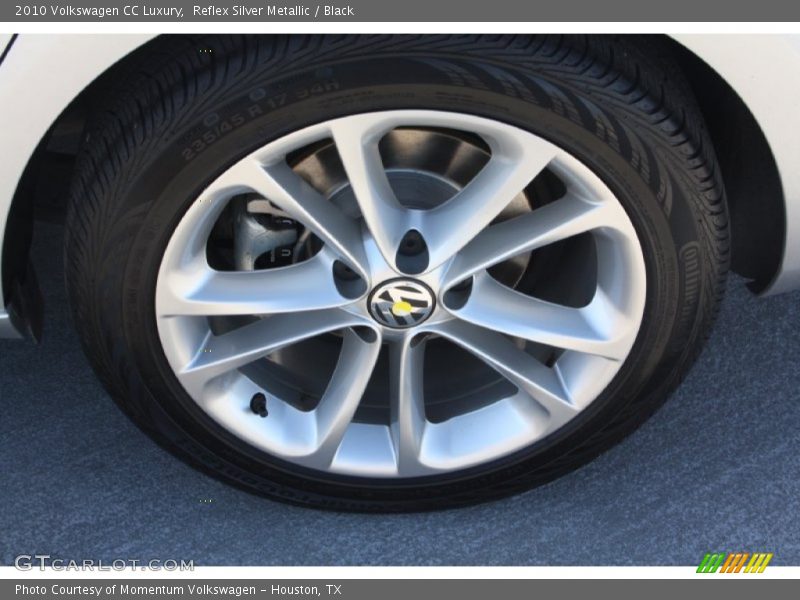 Reflex Silver Metallic / Black 2010 Volkswagen CC Luxury