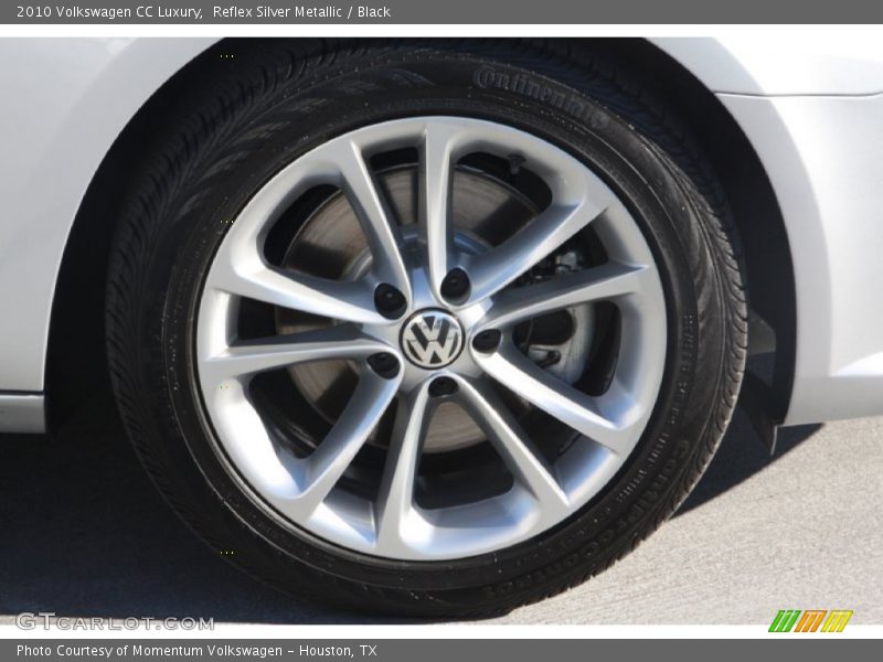 Reflex Silver Metallic / Black 2010 Volkswagen CC Luxury