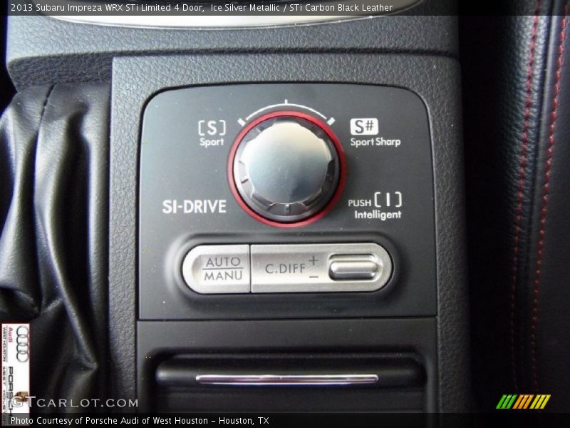 Ice Silver Metallic / STi Carbon Black Leather 2013 Subaru Impreza WRX STi Limited 4 Door