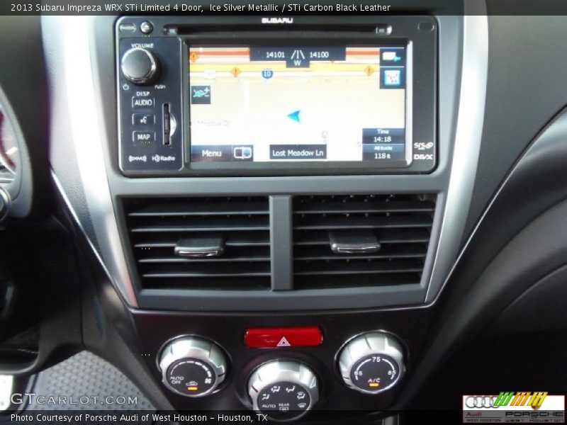 Ice Silver Metallic / STi Carbon Black Leather 2013 Subaru Impreza WRX STi Limited 4 Door