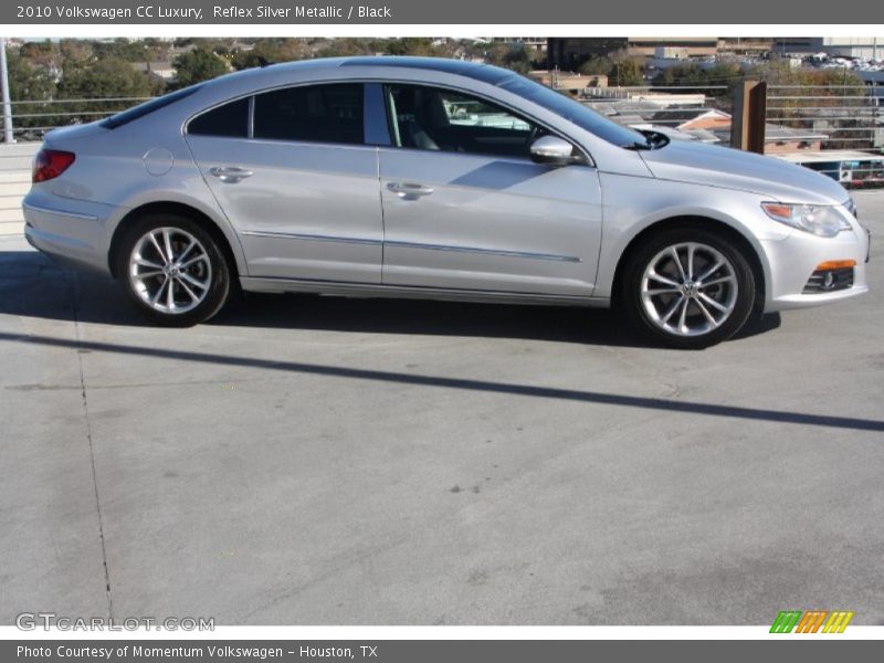 Reflex Silver Metallic / Black 2010 Volkswagen CC Luxury