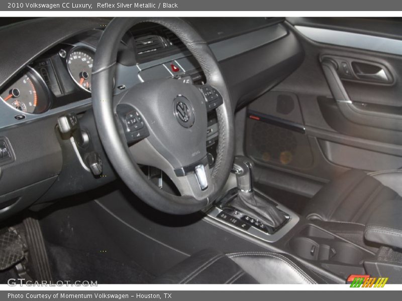 Reflex Silver Metallic / Black 2010 Volkswagen CC Luxury