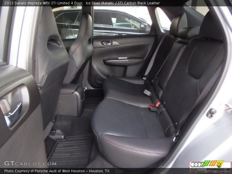 Ice Silver Metallic / STi Carbon Black Leather 2013 Subaru Impreza WRX STi Limited 4 Door