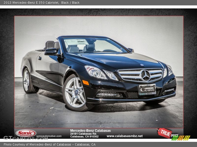 Black / Black 2013 Mercedes-Benz E 350 Cabriolet