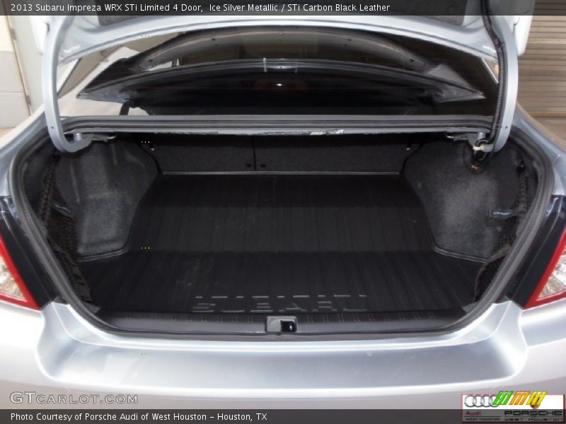 Ice Silver Metallic / STi Carbon Black Leather 2013 Subaru Impreza WRX STi Limited 4 Door